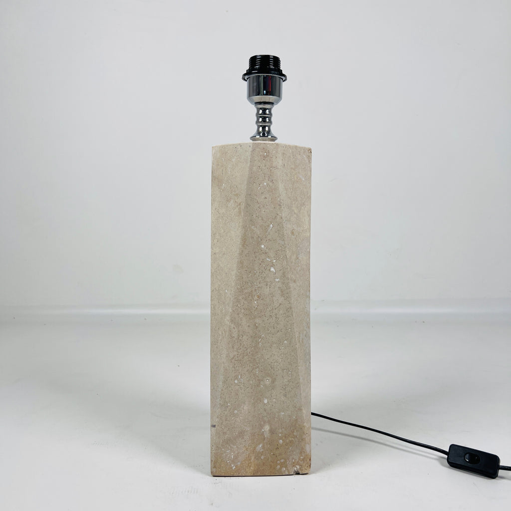 Travertine Prism Table Lamp