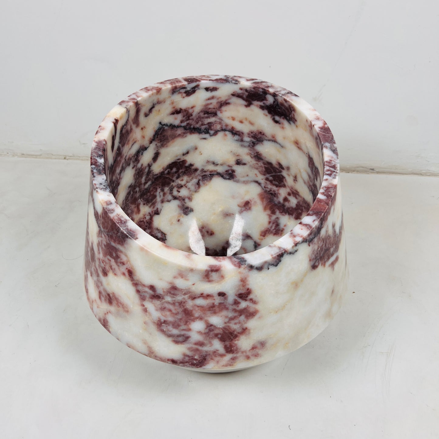 Aztec Stone Basin - Red & White
