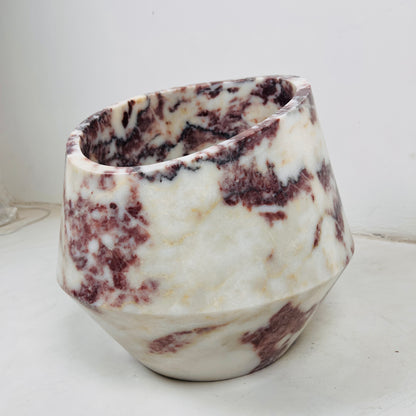 Aztec Stone Basin - Red & White