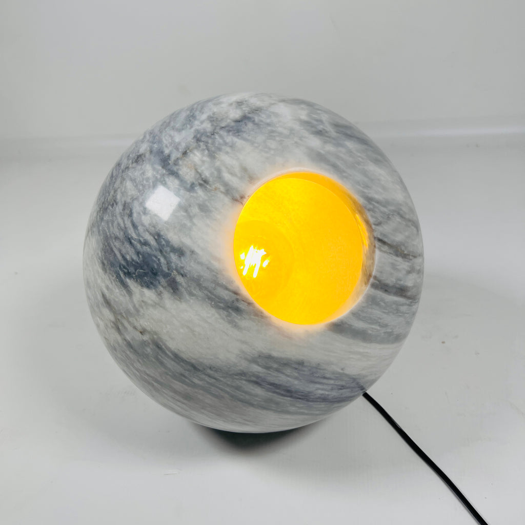 Ziarat Gray Spherical Lamp