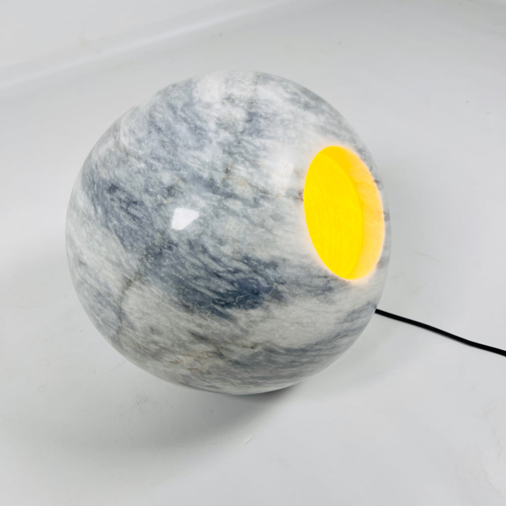 Ziarat Gray Spherical Lamp