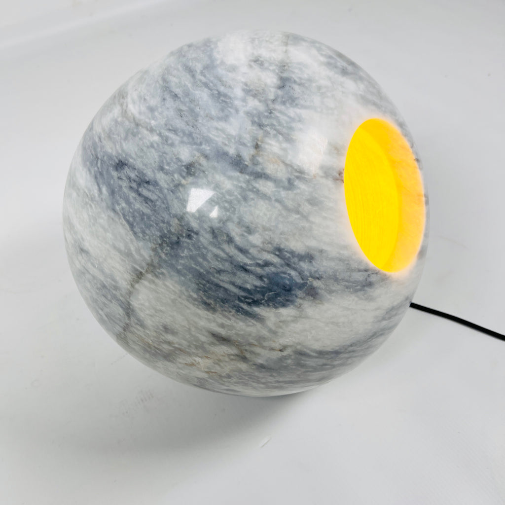 Ziarat Gray Spherical Lamp