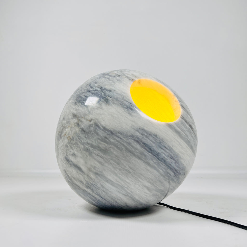 Ziarat Gray Spherical Lamp