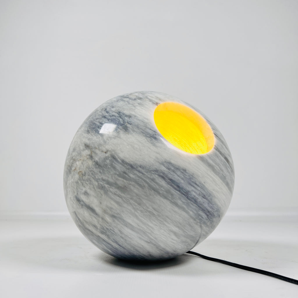 Ziarat Gray Spherical Lamp