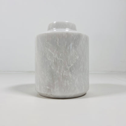 Wide Bottom Vase - Cheetah White