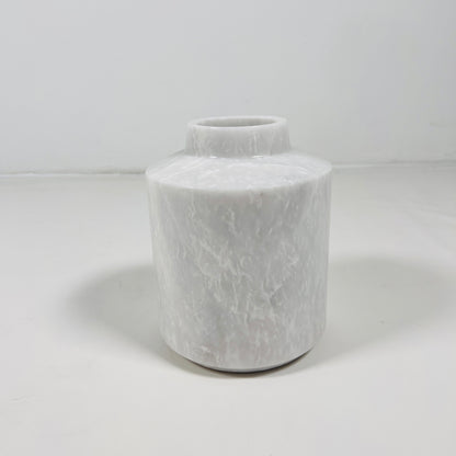 Wide Bottom Vase - Cheetah White
