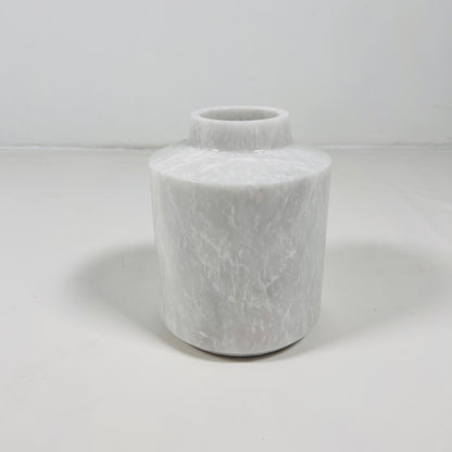 Wide Bottom Vase - Cheetah White