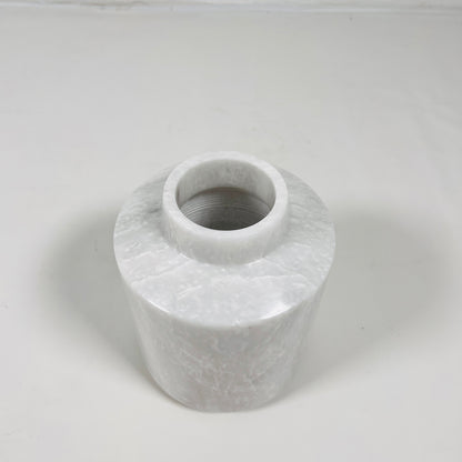 Wide Bottom Vase - Cheetah White