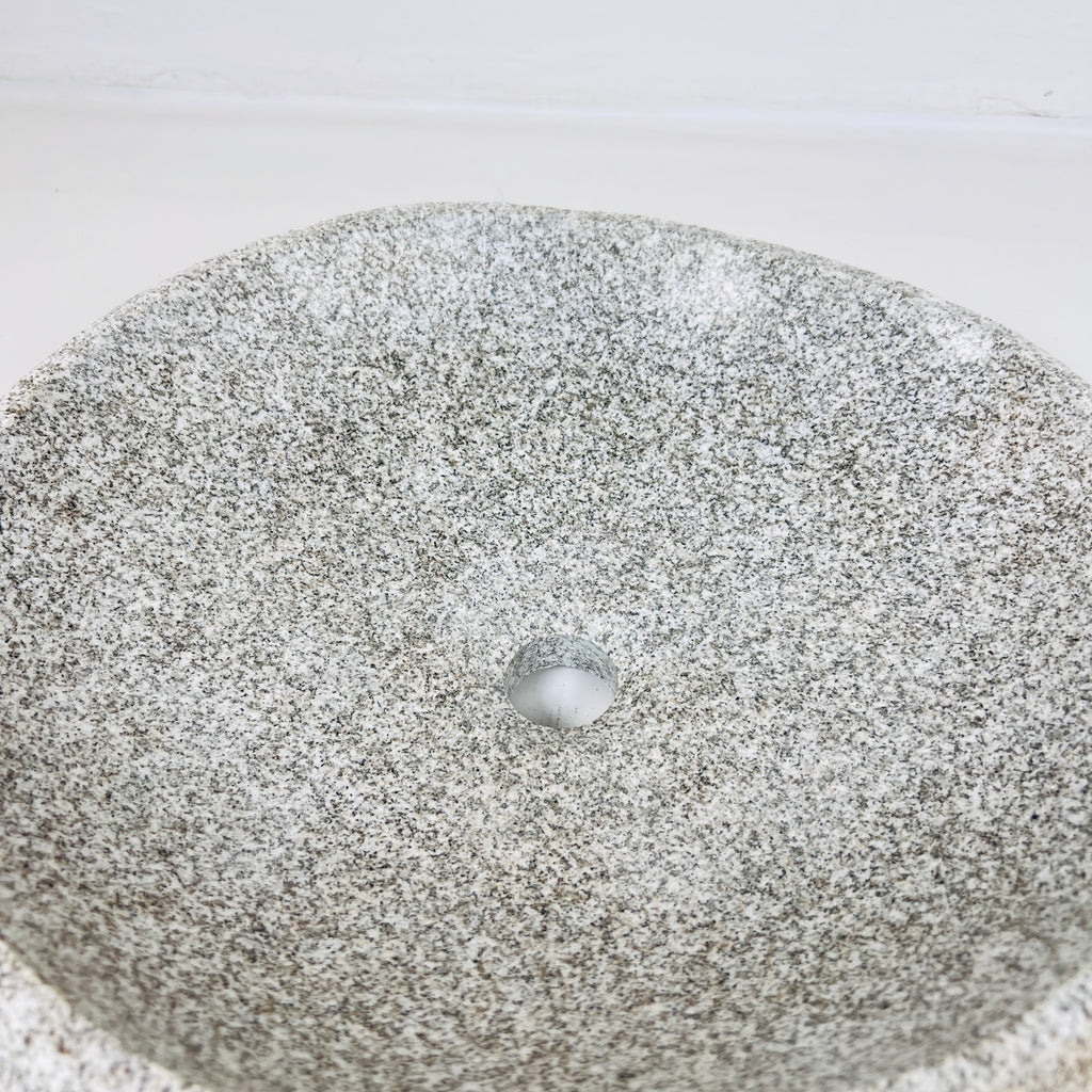 Grey Spotted River Stone Sink