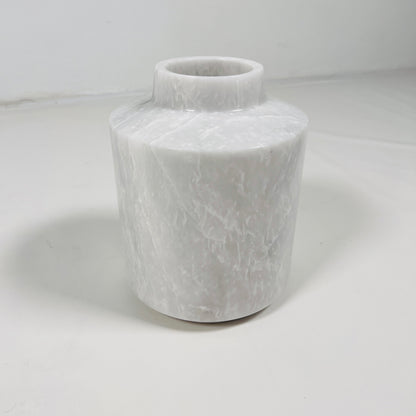 Wide Bottom Vase - Cheetah White