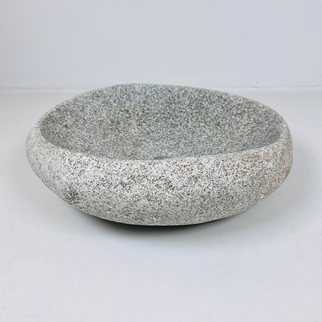 Grey Spotted River Stone Sink