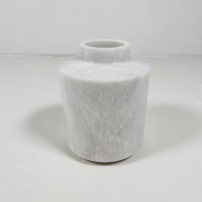 Wide Bottom Vase - Cheetah White