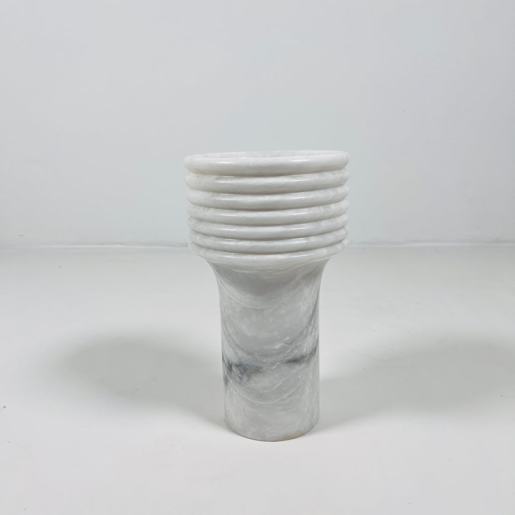 Swirl Head Grey Vase