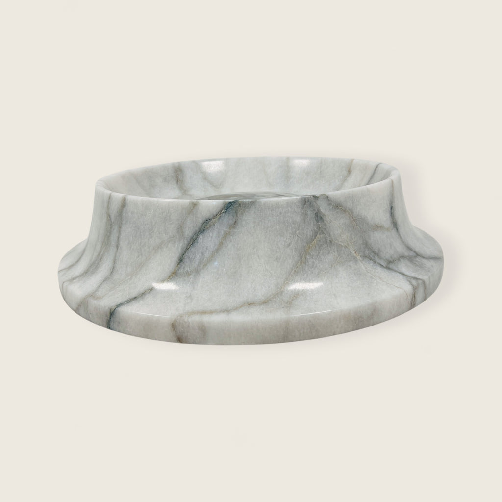 Light Grey Round Marble Sink