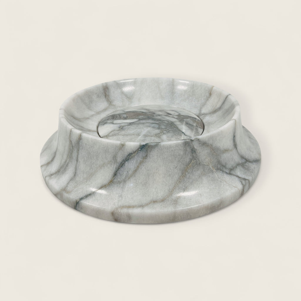 Light Grey Round Marble Sink