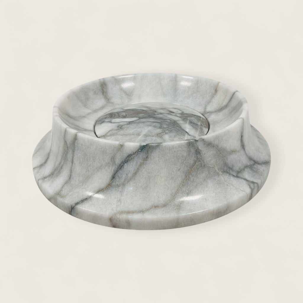 Light Grey Round Marble Sink