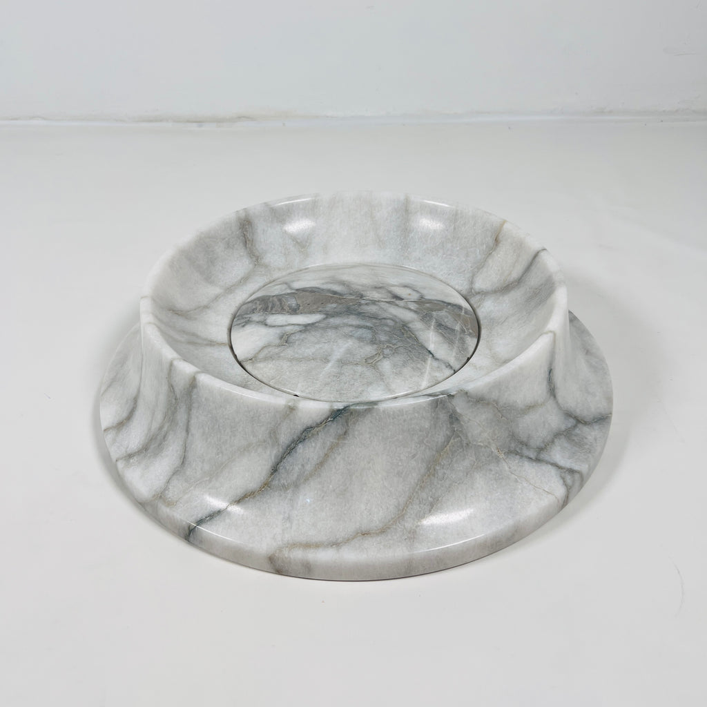 Light Grey Round Marble Sink