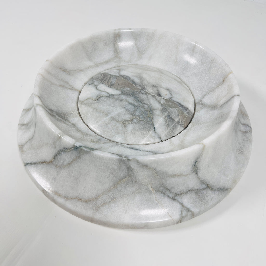 Light Grey Round Marble Sink