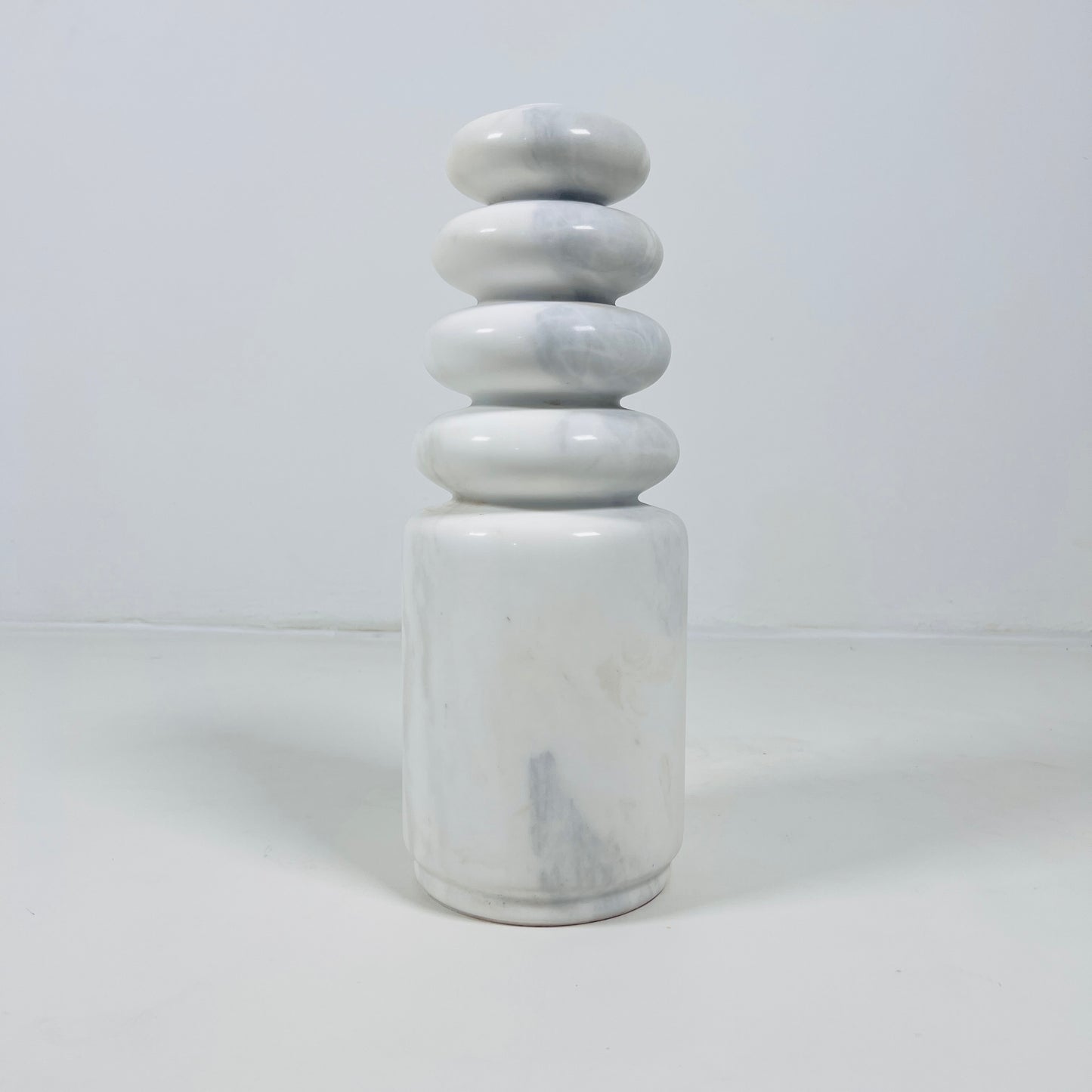 Ringed Candle Stand - Gray