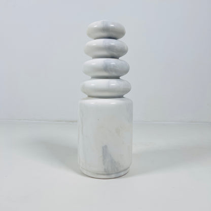 Ringed Candle Stand - Gray