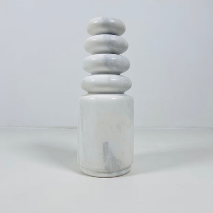 Ringed Candle Stand - Gray