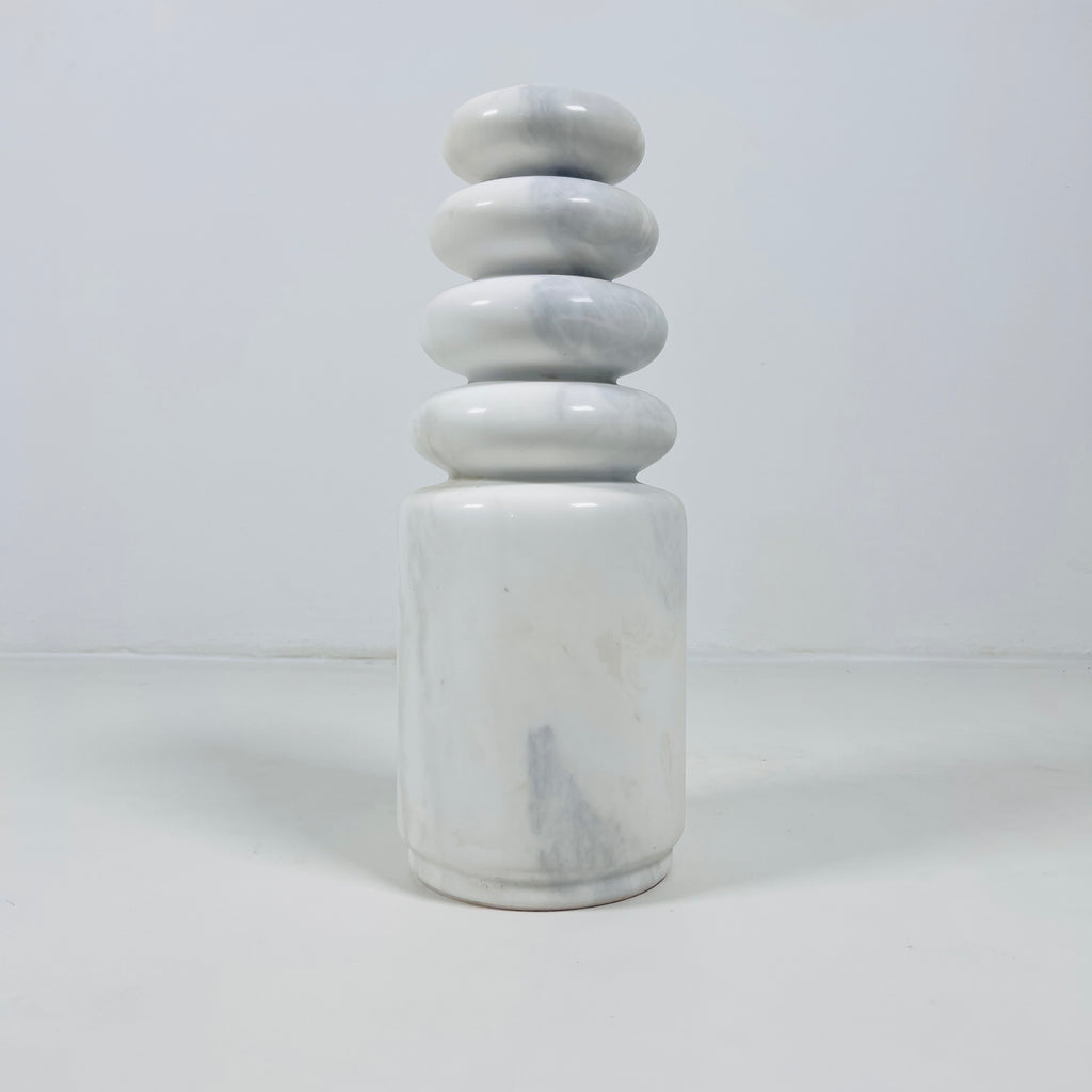 Top Stacked White Candle Stand