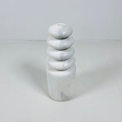 Ringed Candle Stand - Gray