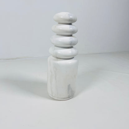 Ringed Candle Stand - Gray