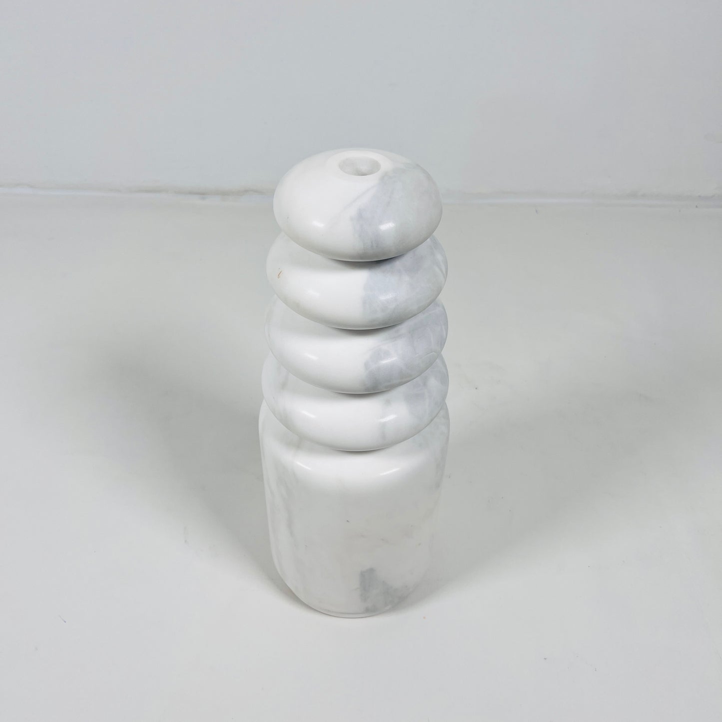 Ringed Candle Stand - Gray