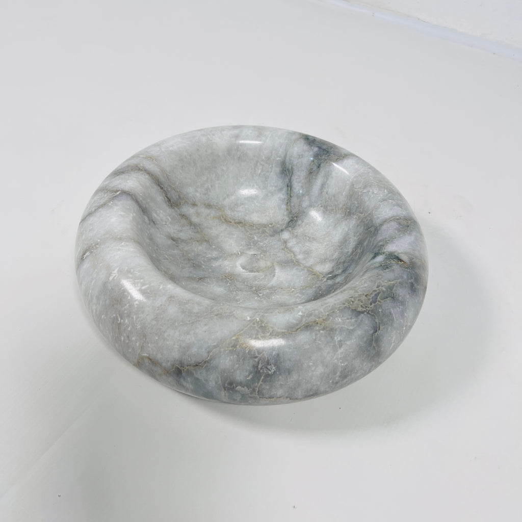 Grey-Streaked Marble Bowl