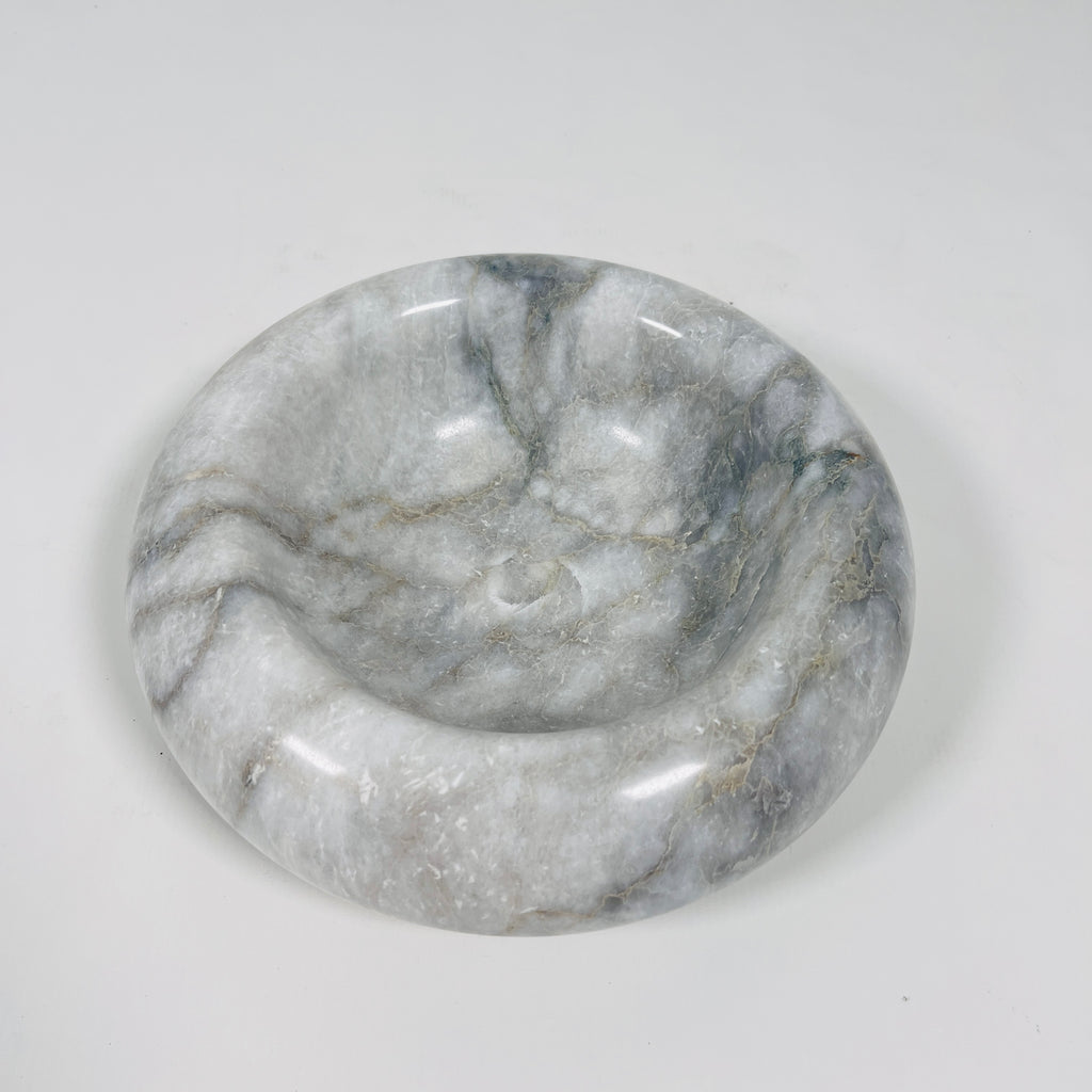 Grey-Streaked Marble Bowl