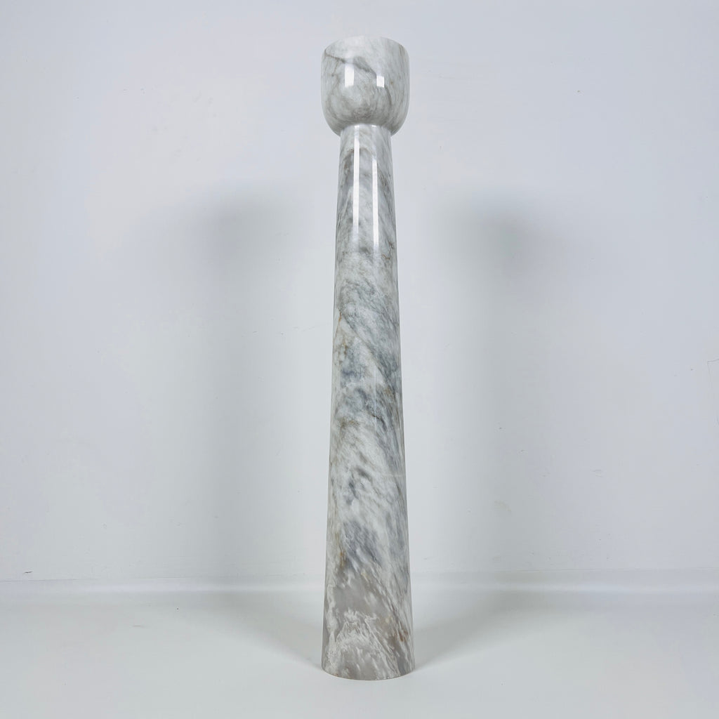 Cup Topped Marble Candle Stand (Large)