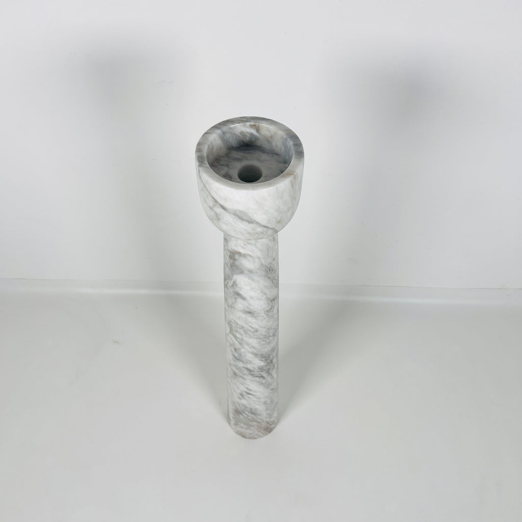 Cup Topped Marble Candle Stand (Large)