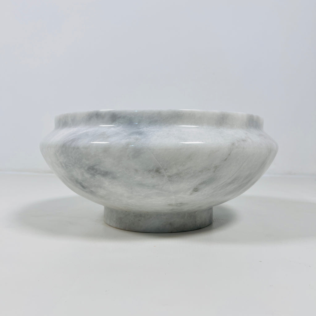 Grey-Streaked Marble Bowl