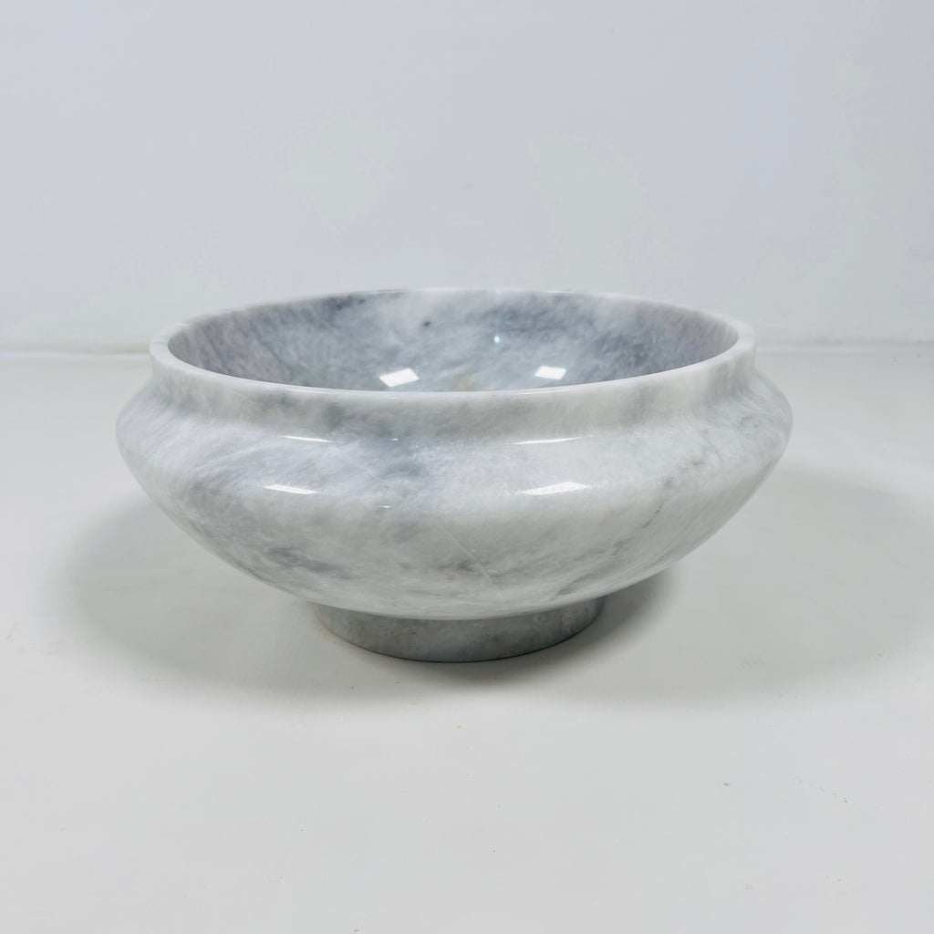 Grey-Streaked Marble Bowl