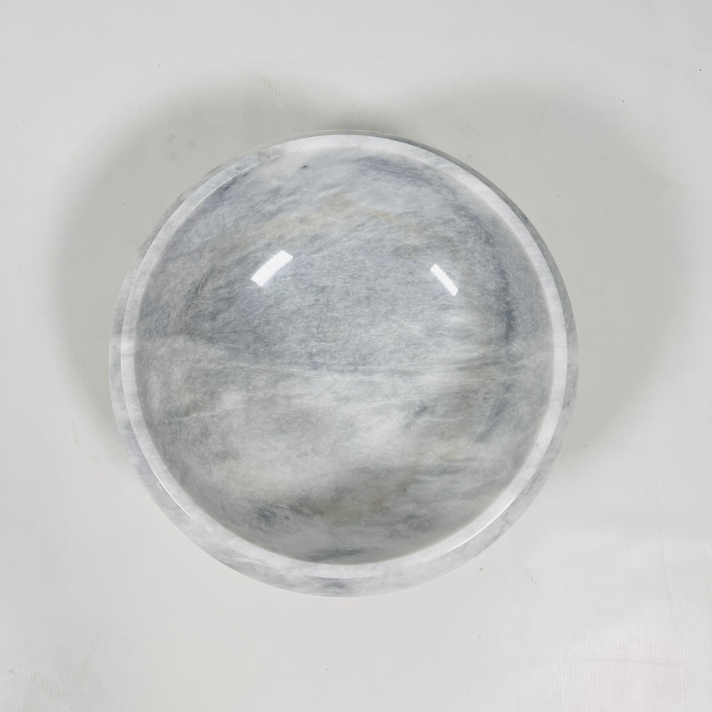 Grey-Streaked Marble Bowl