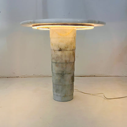 Marked Layers Table Lamp - Cheetah White