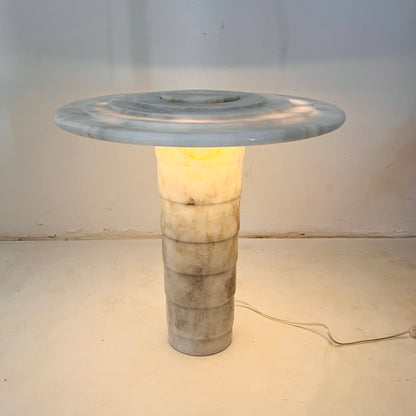 Marked Layers Table Lamp - Cheetah White