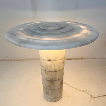 Marked Layers Table Lamp - Cheetah White