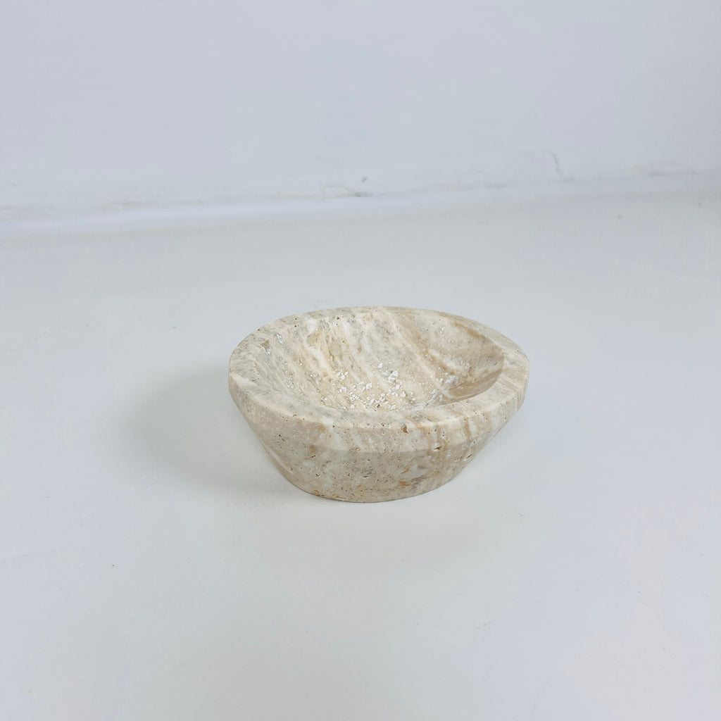 Travertine Lined Soap Dish