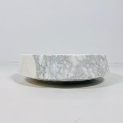 Elysia Marble Bowl - White & Gray