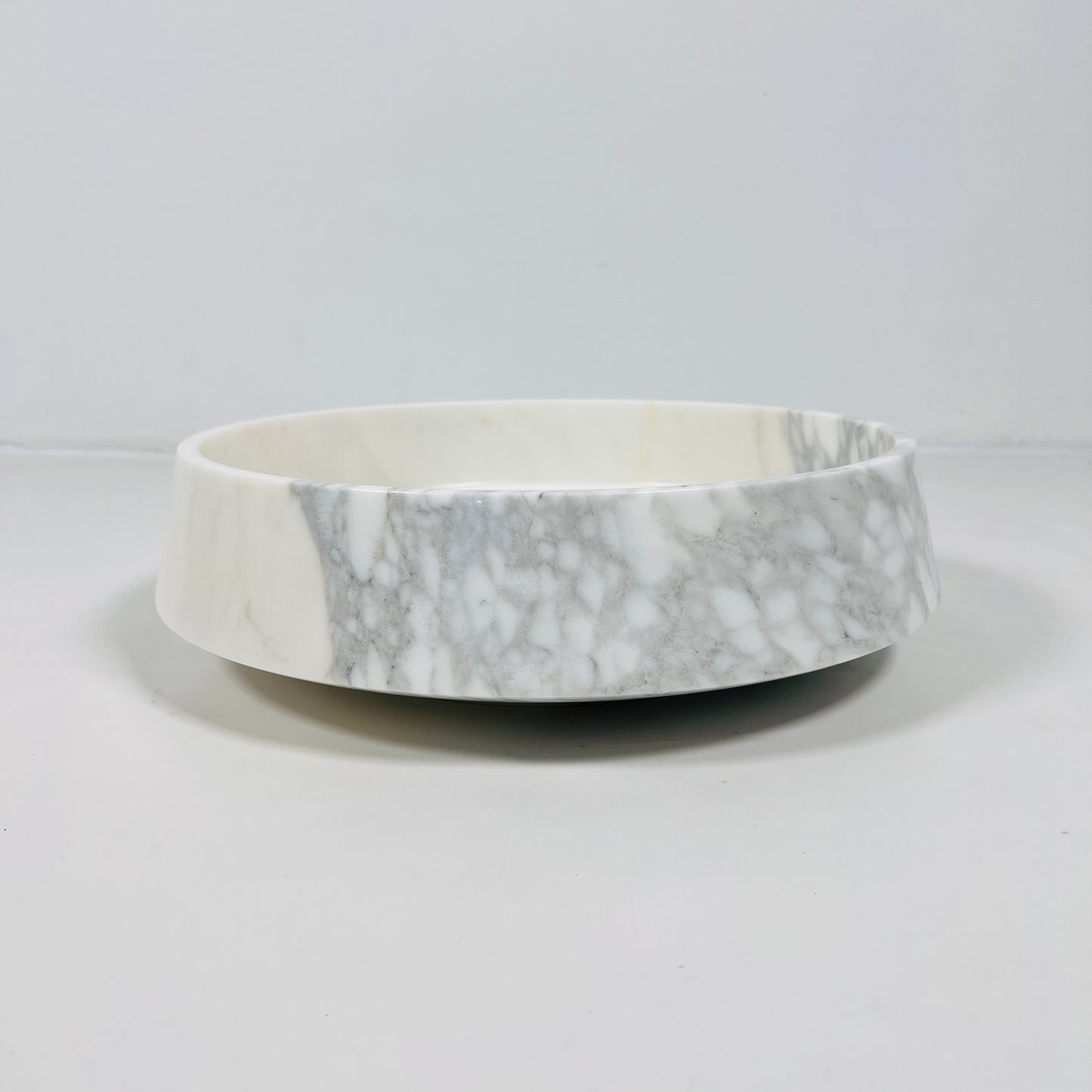 Elysia Marble Bowl - White & Gray