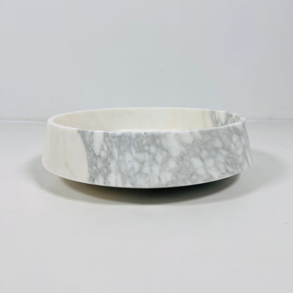 Elysia Marble Bowl - White & Gray