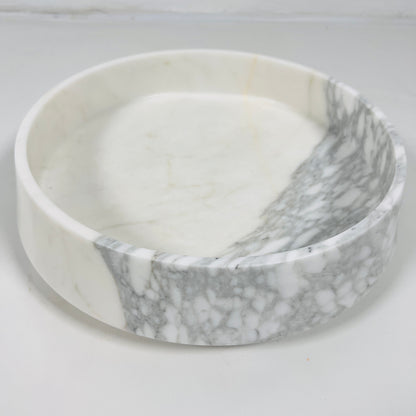 Elysia Marble Bowl - White & Gray