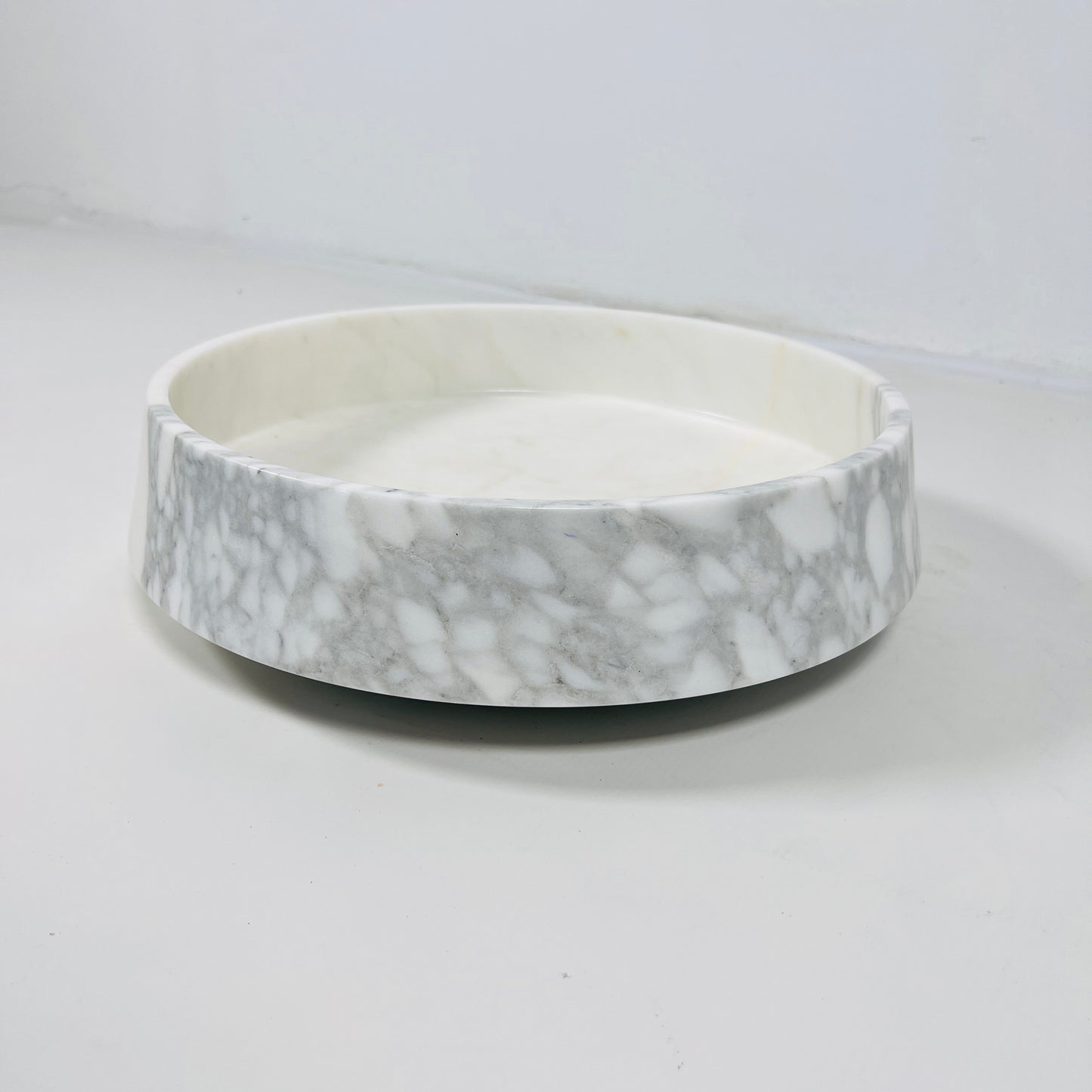 Elysia Marble Bowl - White & Gray