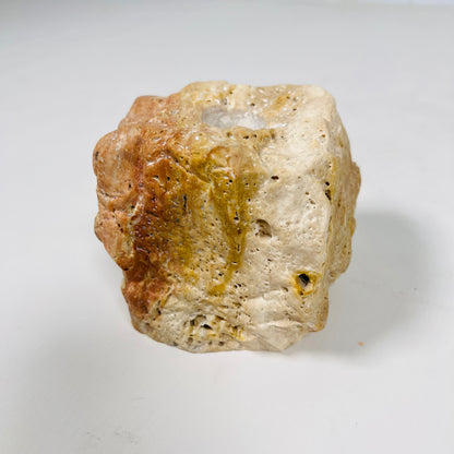 Organic Stone Candle Stand - Travertine
