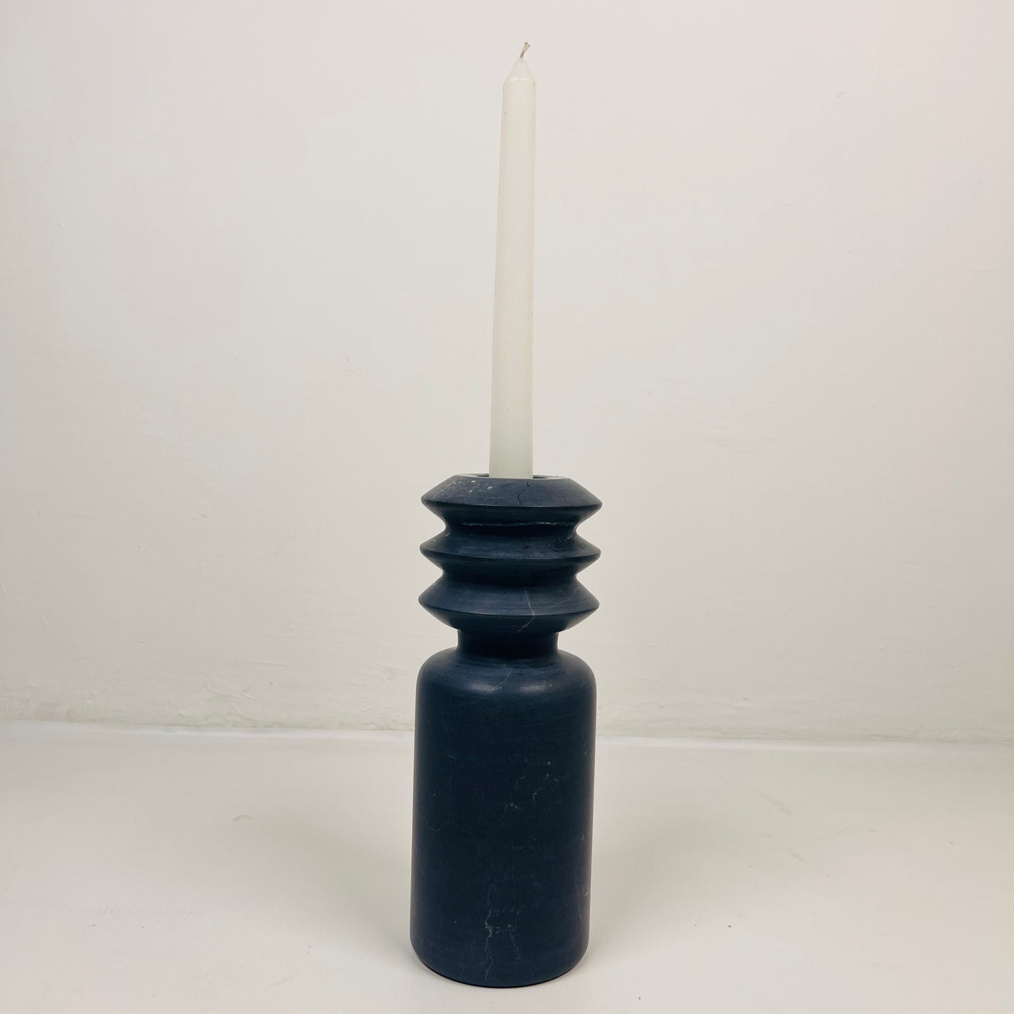 Beaded Candle Stand - Black