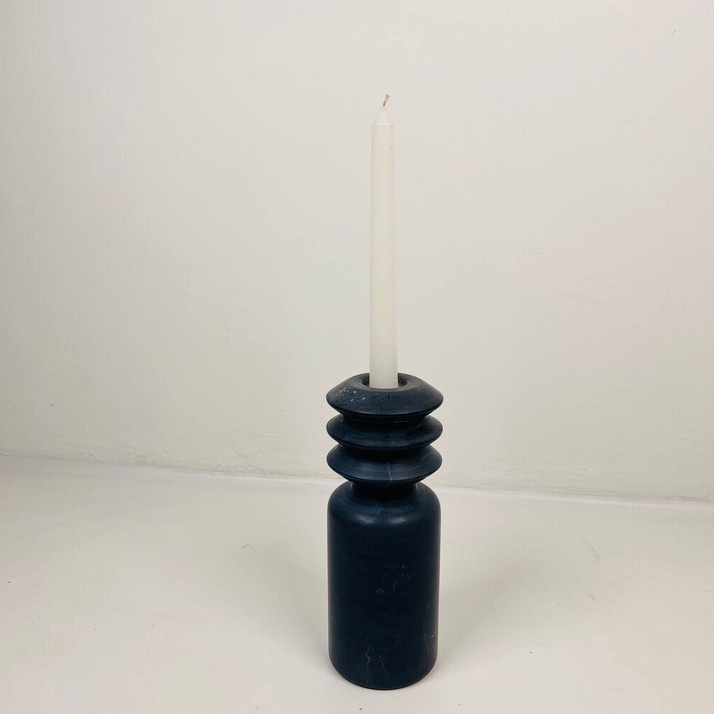 Beaded Candle Stand - Black