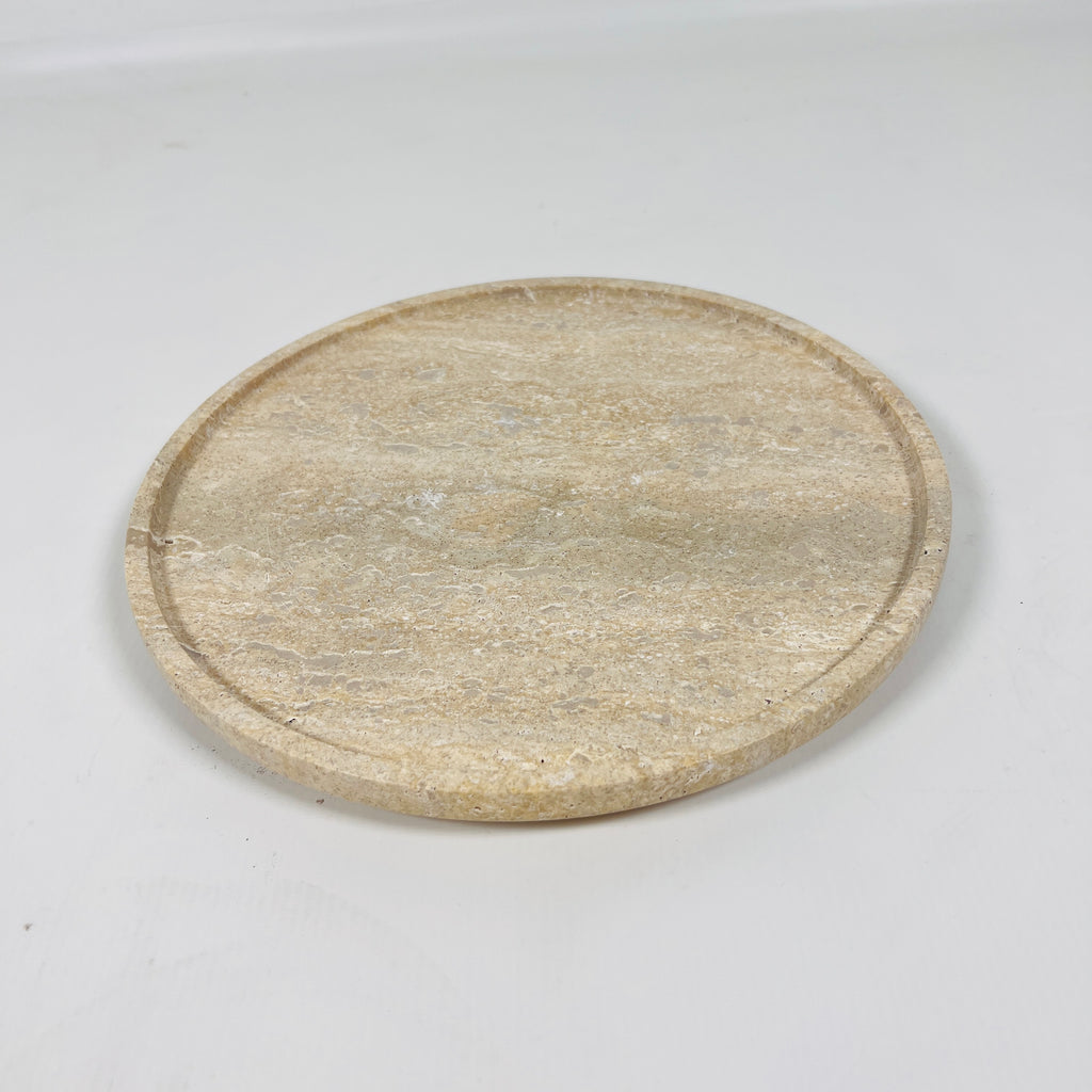 Beige Travertine Plate