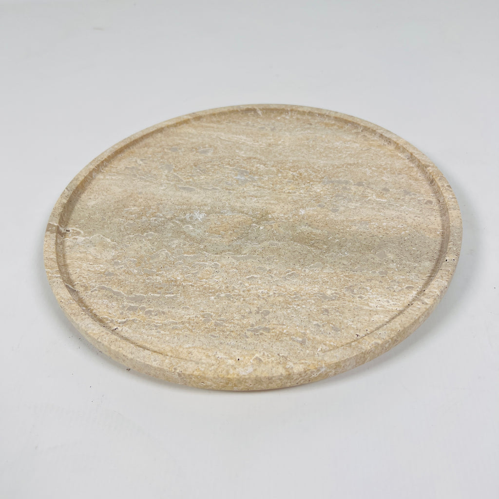 Beige Travertine Plate